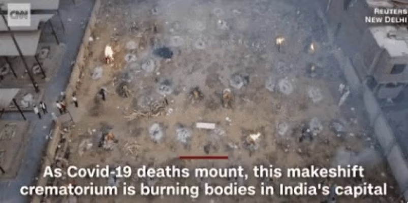 The death toll is soaring in India's crematorium...GIf