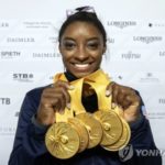 American gymnast with a goal of six gold medals.