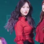 Heavy red silk top Olivia Hye.