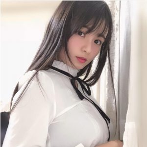 Japanese gravure model Hoshi or Mizuki.