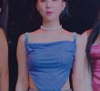 Short top and bottom outfits in the music video. Bibiji Eunha.