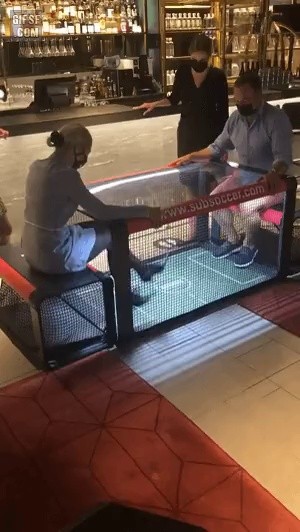 Table soccer gif.