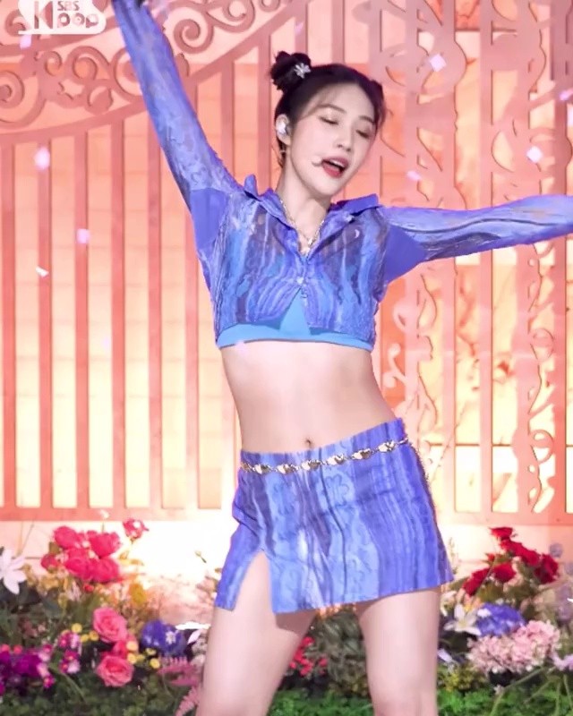 Pucca hair, Joy's six-pack abs and belly button.