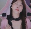 ASMR. A deep pink breastbone