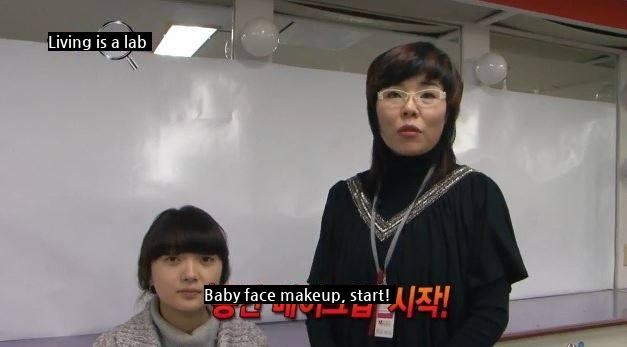 Baby face makeup disaster