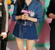 "Show! Music Core" denim fashion. Kim Minju