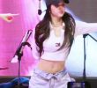 OH MY GIRL Crop T-shirt belly button exposed OH MY GIRL YooA