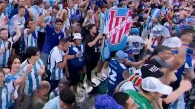 Female Gif to take off her top to celebrate Argentina's victory