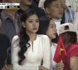 Female fans caught on camera during the Vietnam vs Malaysia match. gif