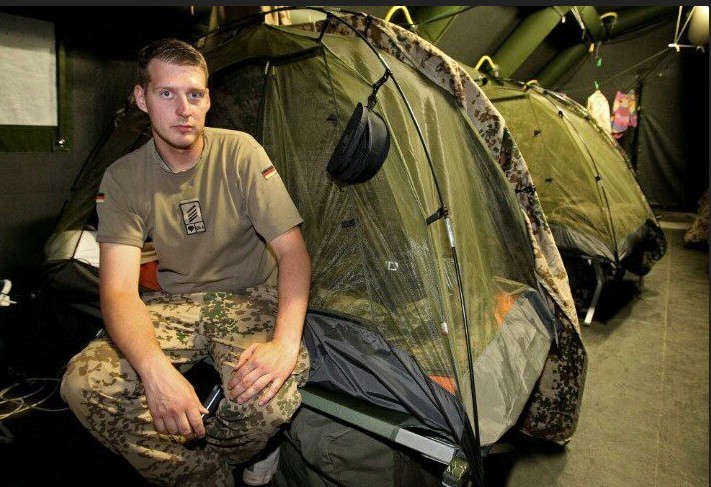 German squad-level field tents that say their defense capabilities are ruined.