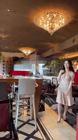 A woman who is two hours late for an appointment gif