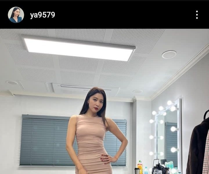 Oh Yoonah, who is 44 years old this year, has a big body.