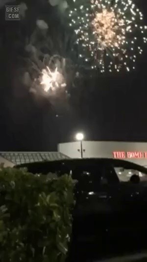 Lightning spit during fireworks gif