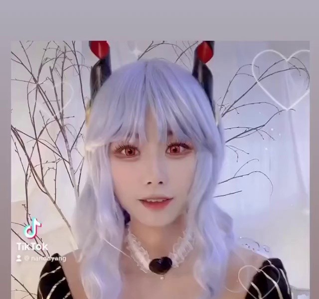 (SOUND)Cosplay and flirtatious deep breastbone.