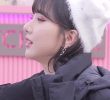 B.B.G.Eunha is showing off her white shoulders