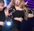 See-through crop top abs Jeon Somi