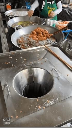 chicken oil removal gif