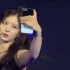 (SOUND)Nmix Seolyun takes a selfie with a fan phone leather corset + denim skirt thighs